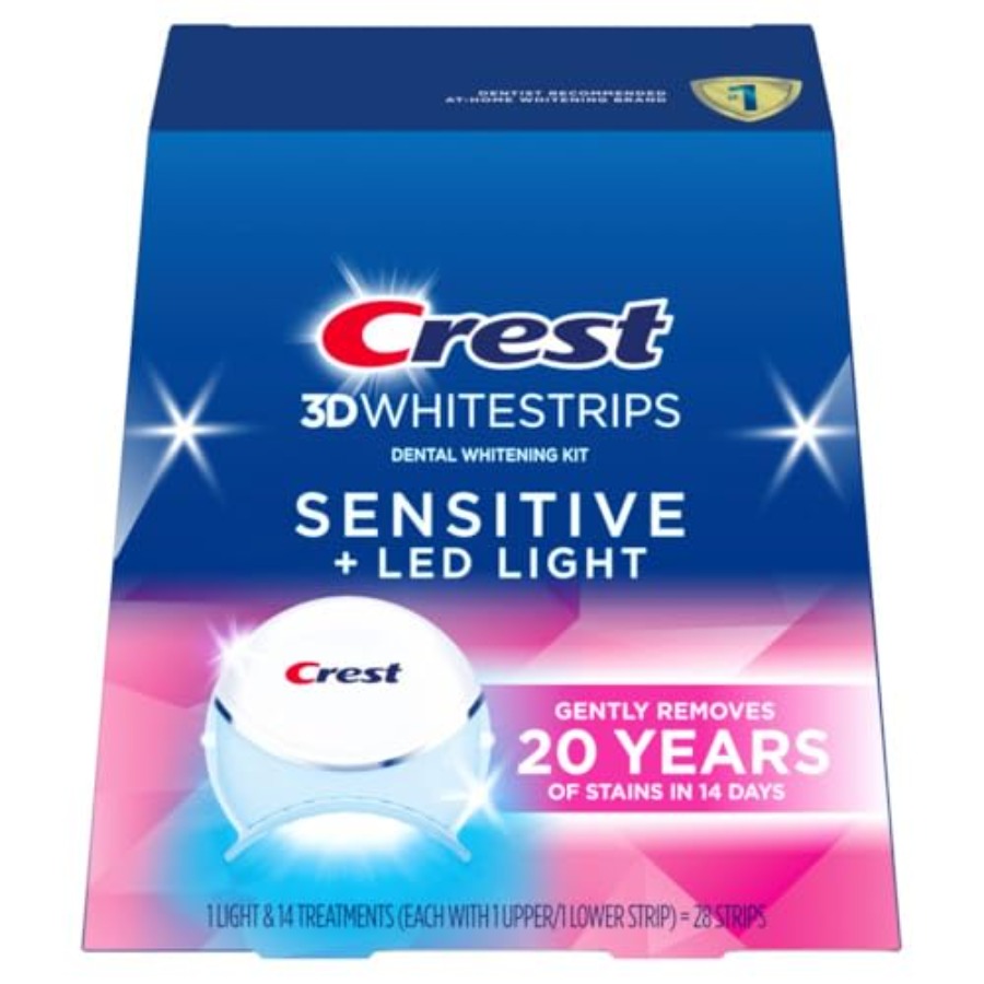 Teeth Whitening Strips Crest - Crest 3D Whitestrips Sensitive Gentle +