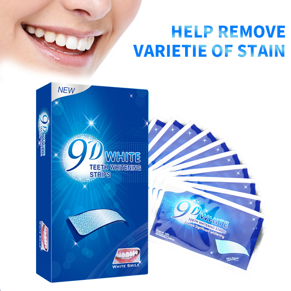 Teeth Whitening Strips Crest - 9D White Peroxide-Free Teeth Whitening Strip