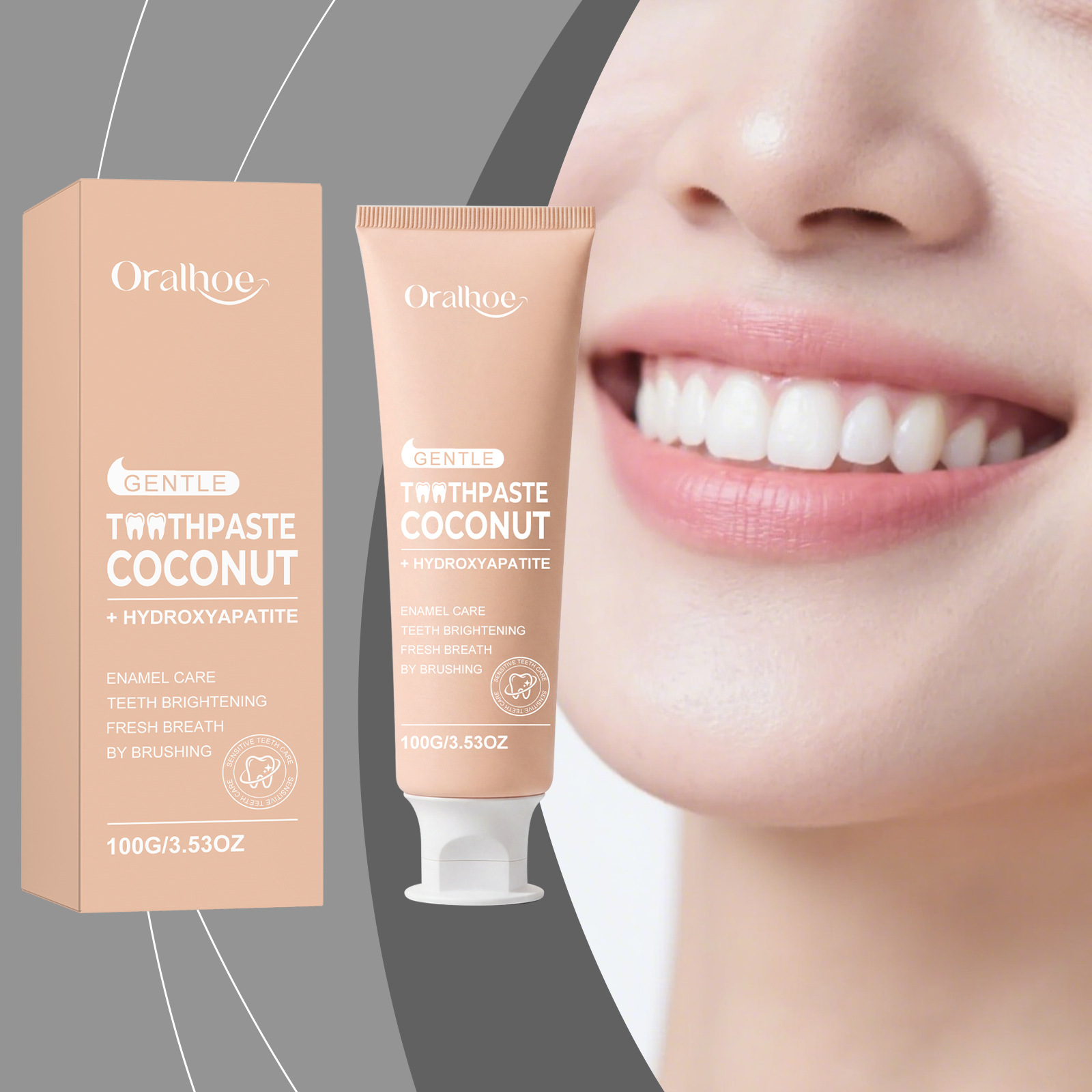 Oralhoe Coconut Toothpaste wit - Teeth Whitening Natural 리뷰 및 가격