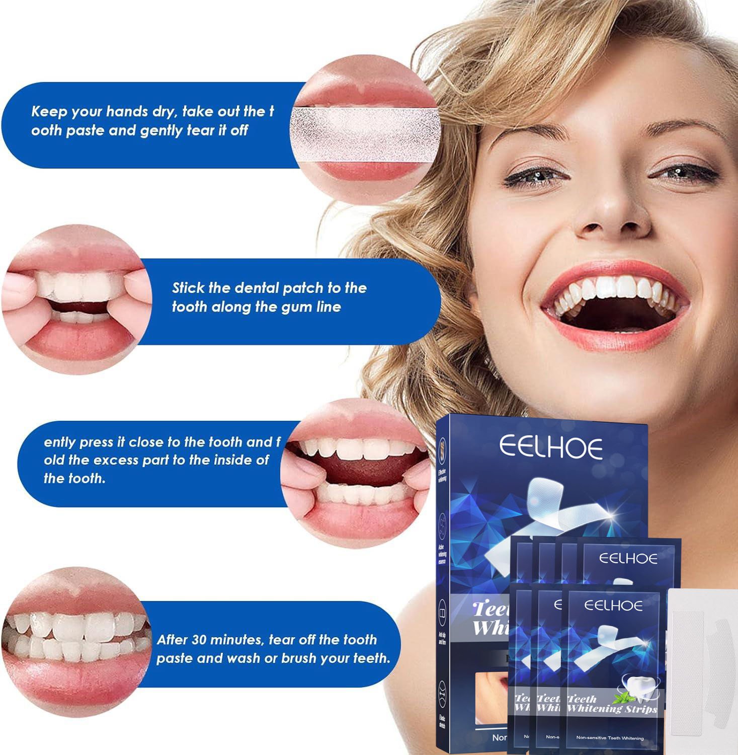 Teeth Whitening Stickers Mint  - Teeth Whitening Gel Refills 리뷰 및 가격
