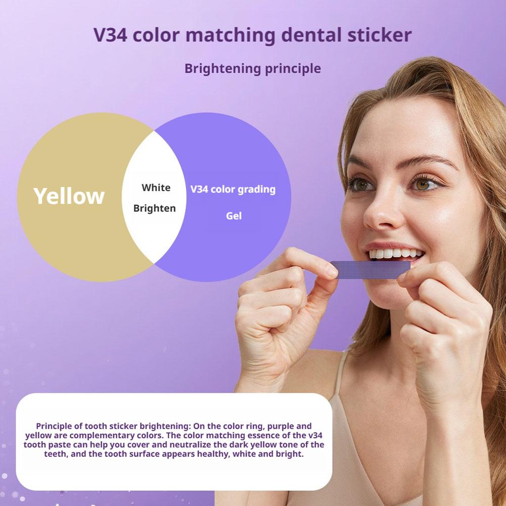 42Pairs V34 Purple Teeth White - Teeth Whitening Strips Crest 리뷰 및 가격