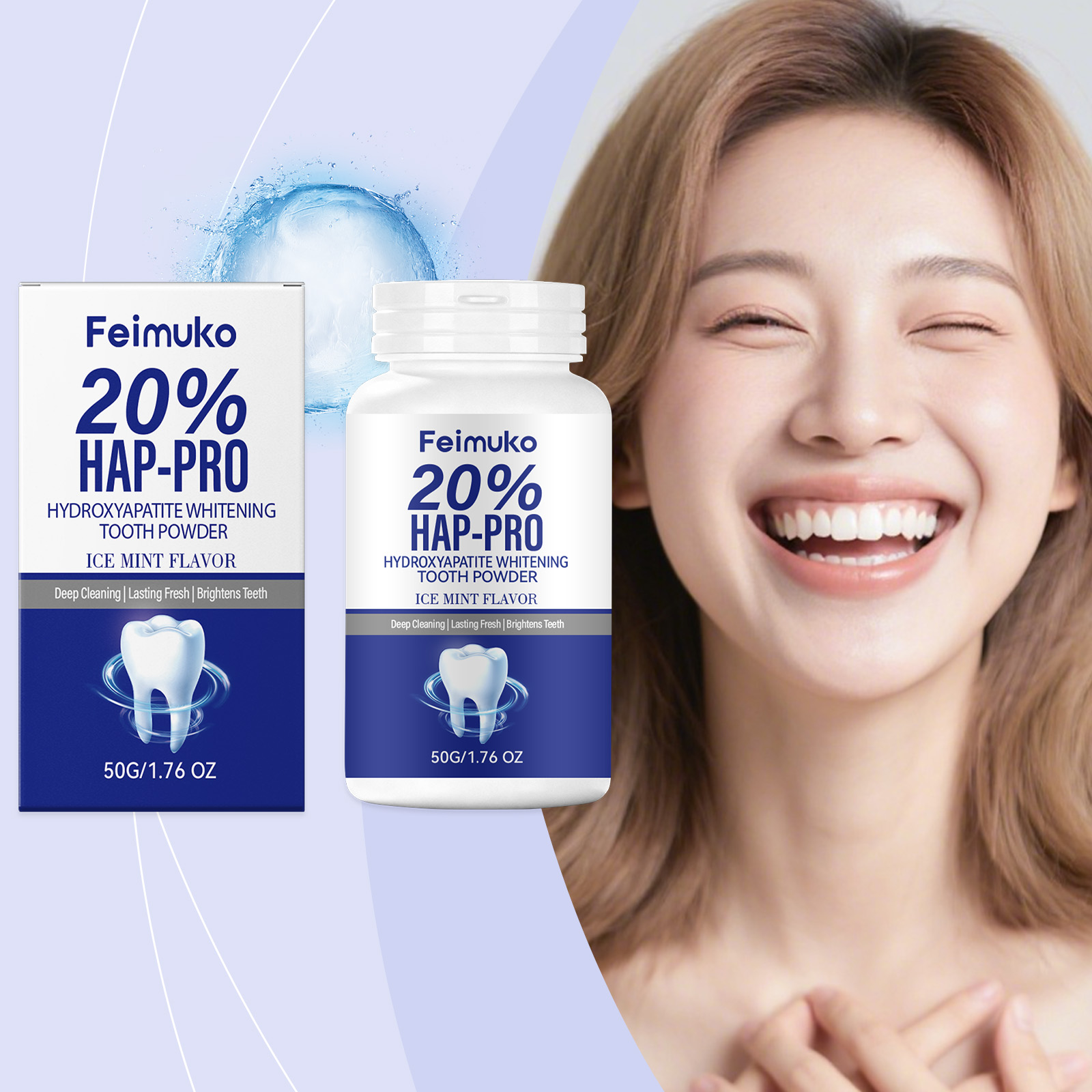 20% Hydroxyapatite Tooth Powde - Teeth Whitening Flash 리뷰 및 가격