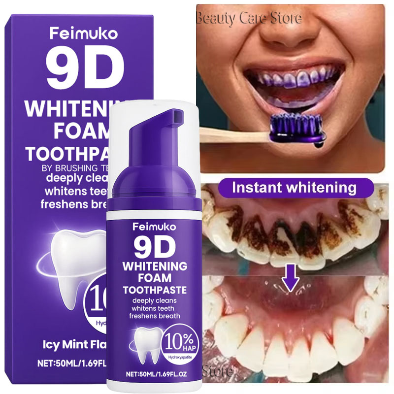 9D Purple Teeth Whitening Toot - Teeth Whitening Natural 리뷰 및 가격