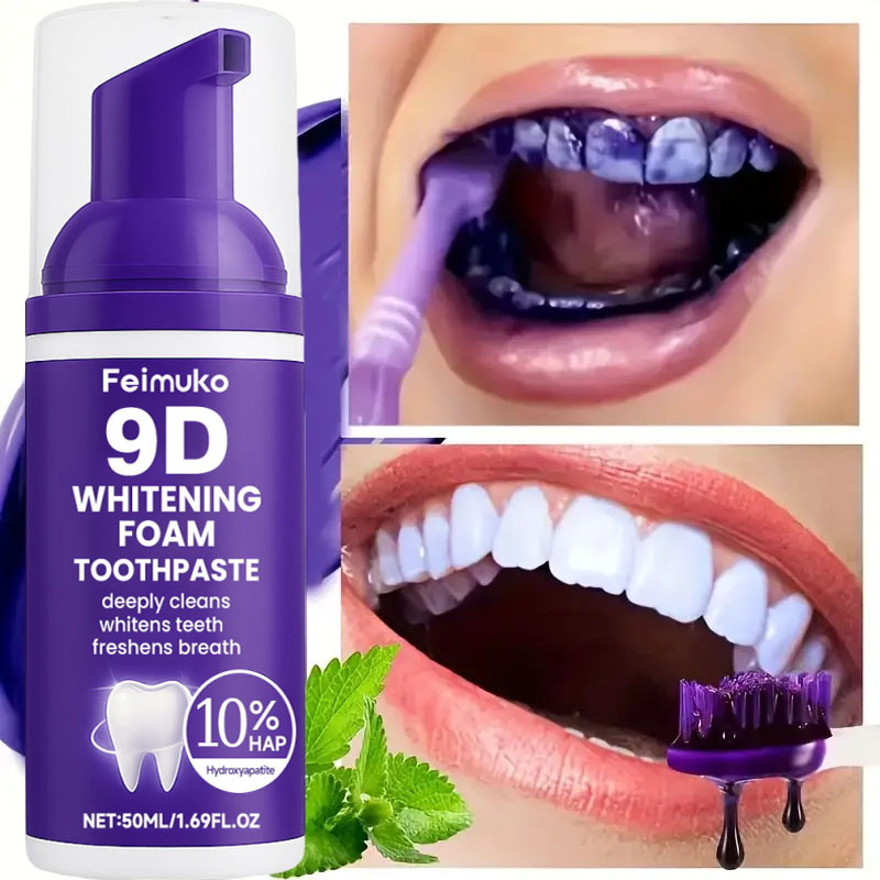 9D Purple Teeth Whitening Toot - Teeth Whitening Natural 리뷰 및 가격