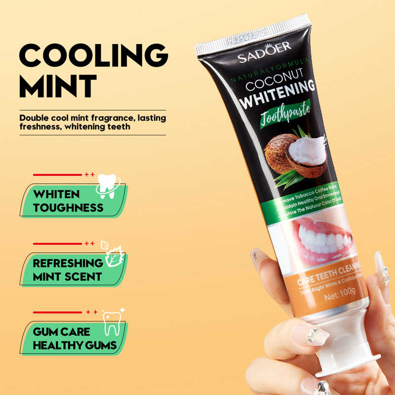 SADOER Coconut Oil Teeth White - Teeth Whitening Natural 리뷰 및 가격