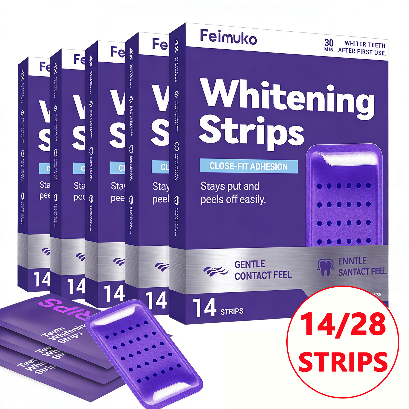 14/28 Strips Purple Teeth Whit - Teeth Whitening Gel Refills 리뷰 및 가격