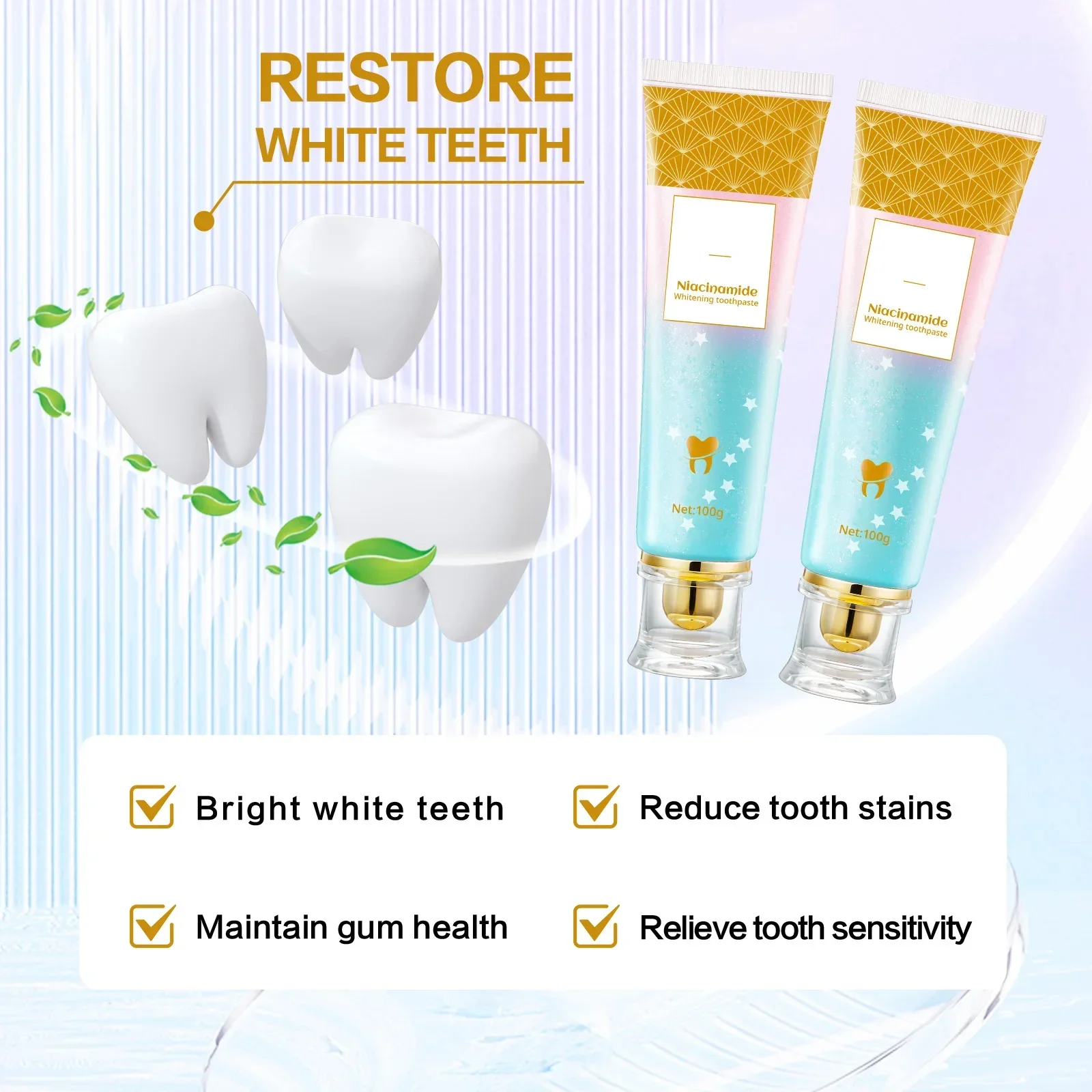 100g Whitening Toothpaste Refr - Teeth Whitening Natural 리뷰 및 가격