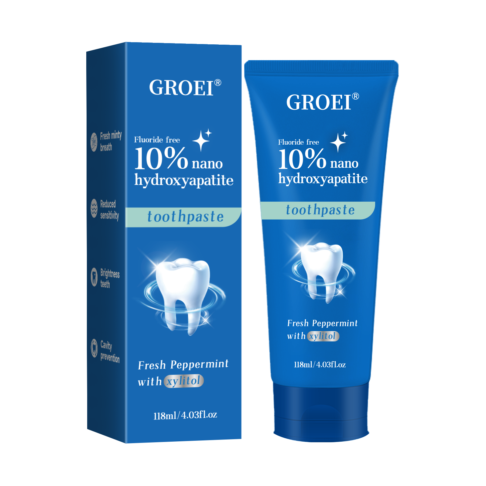 GROEI 10% Nano Hydroxyapatite  - Teeth Whitening Natural 리뷰 및 가격