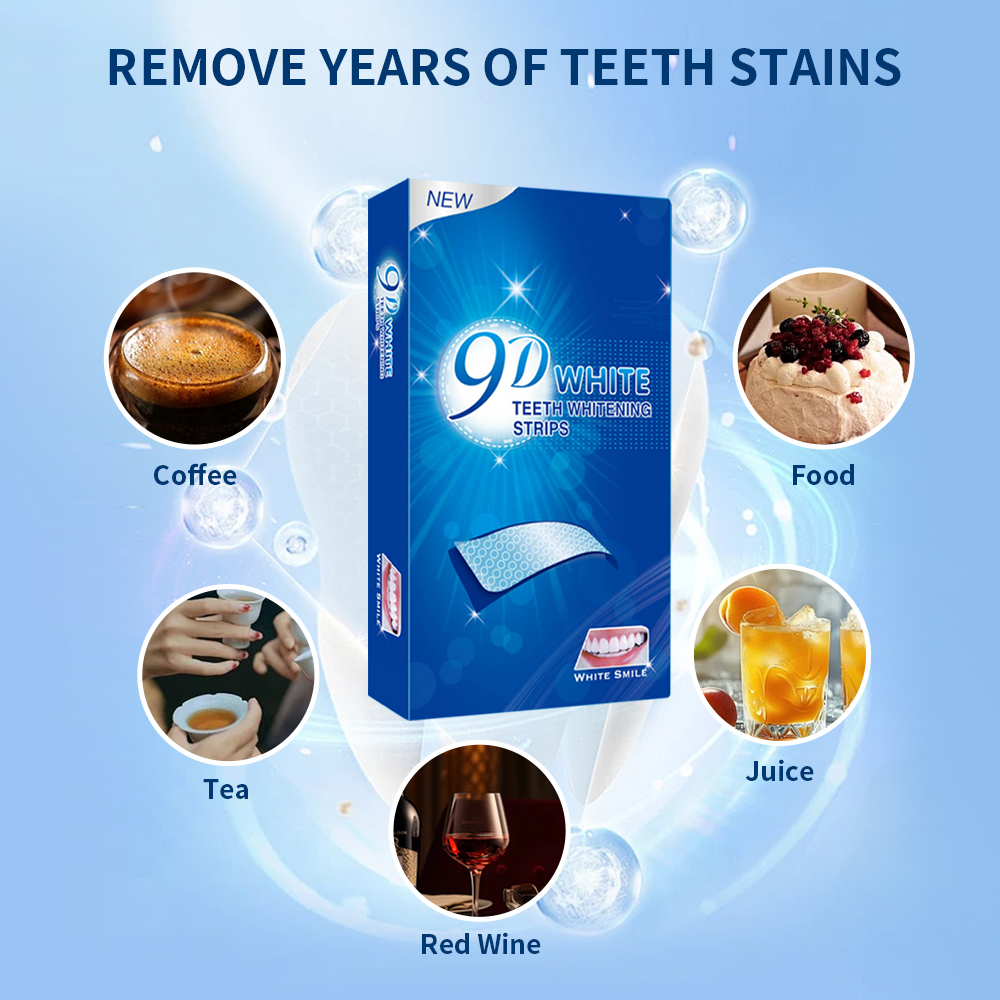 9D White Teeth Whitening Strip - Teeth Whitening Street 리뷰 및 가격