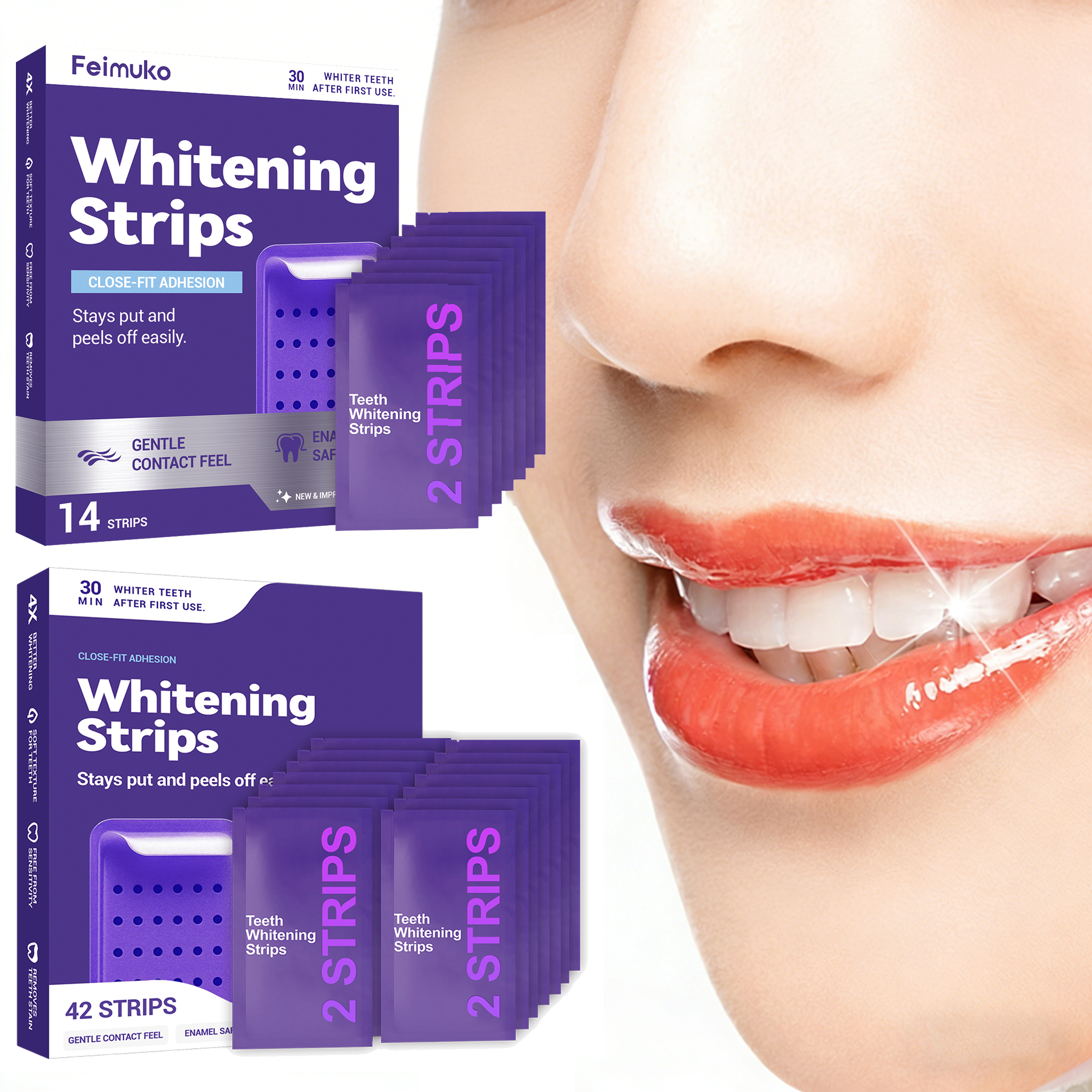 Purple Teeth Whitening Strips  - Teeth Whitening Strips Crest 리뷰 및 가격