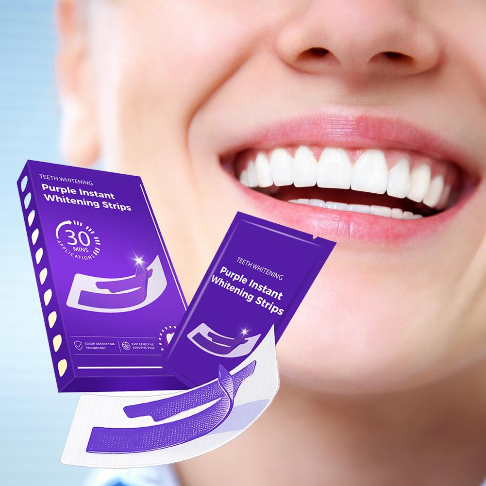 42Pairs Purple Teeth Whitening - Teeth Whitening Strips Crest 리뷰 및 가격