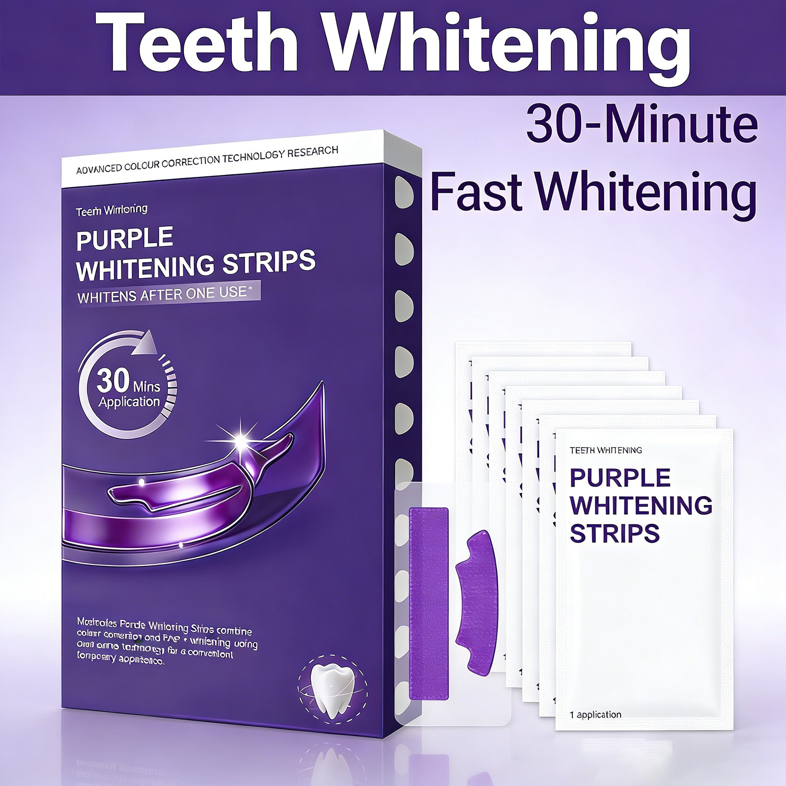 Purple Teeth Whitening Strips  - Teeth Whitening Strips Crest 리뷰 및 가격
