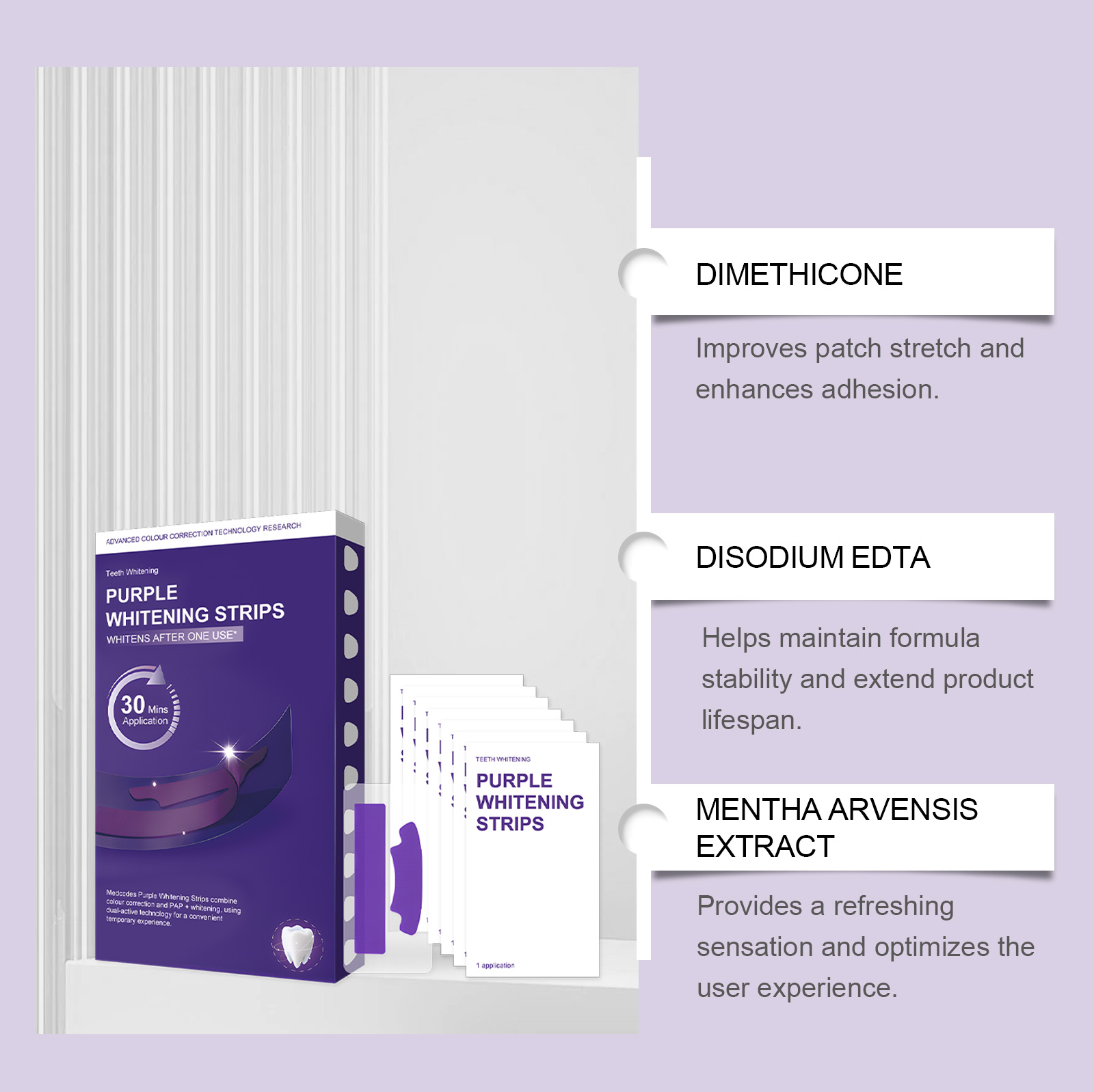 Purple Teeth Whitening Strips  - Teeth Whitening Strips Crest 리뷰 및 가격