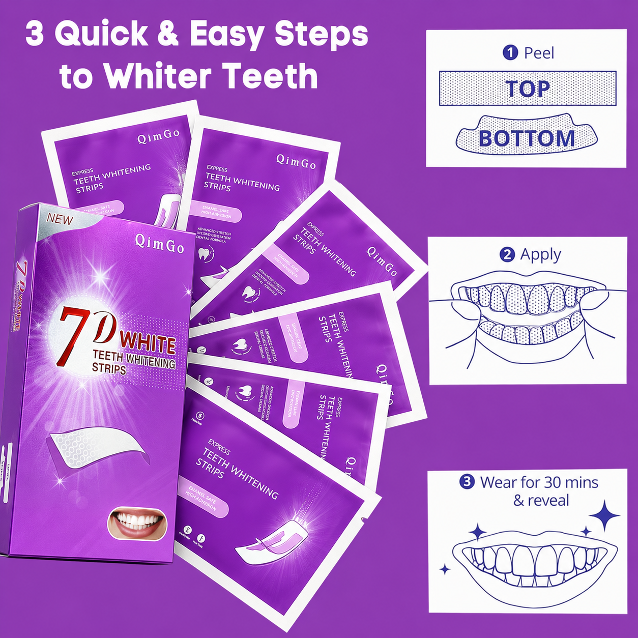 Purple Teeth Whitening Strip N - Teeth Whitening Street 리뷰 및 가격