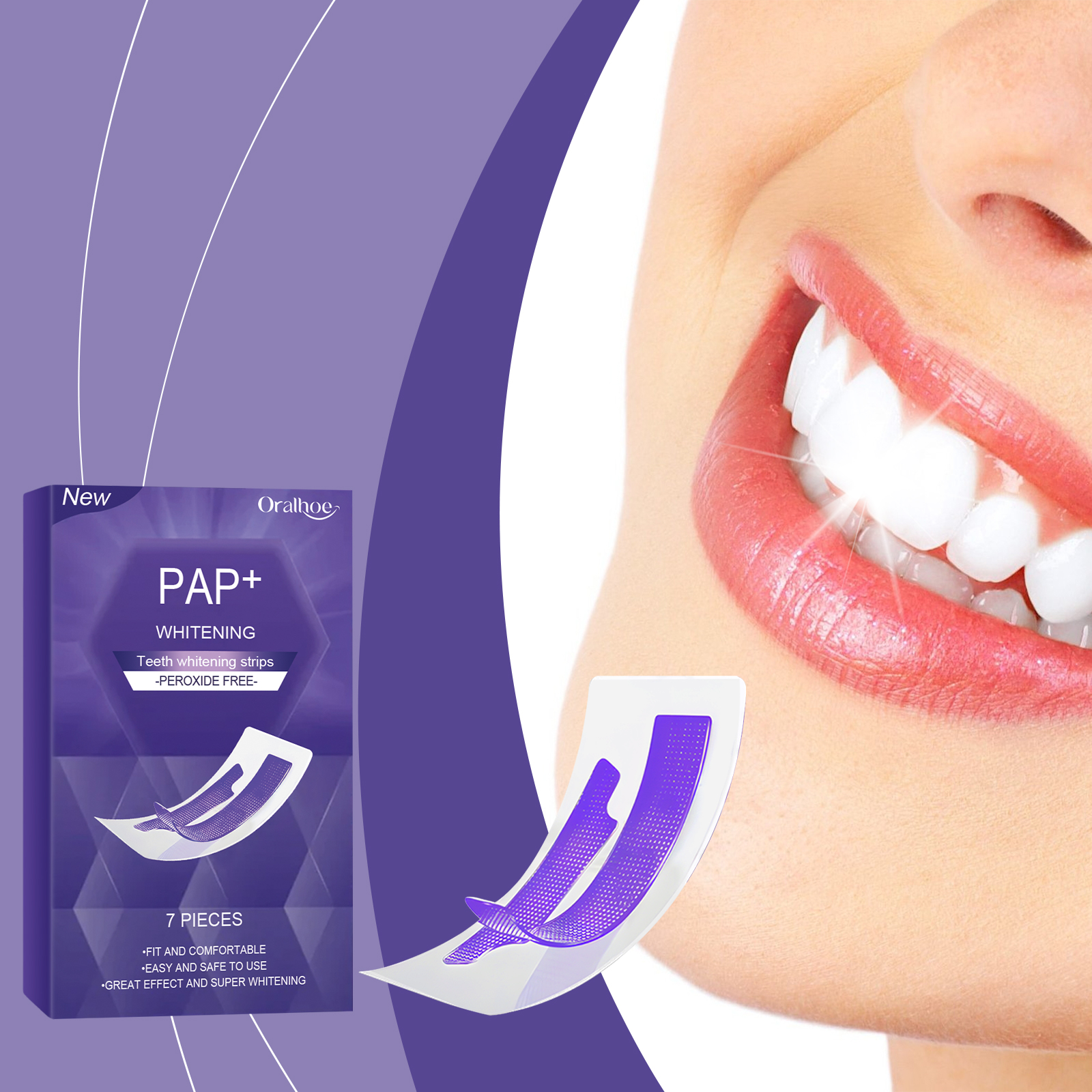 Purple Teeth Whitening Strips  - Teeth Whitening Strips Crest 리뷰 및 가격