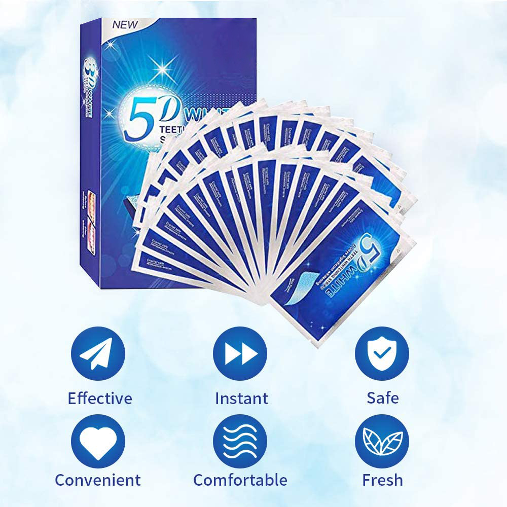 5D White Teeth Whitening Strip - Teeth Whitening Gel Refills 리뷰 및 가격