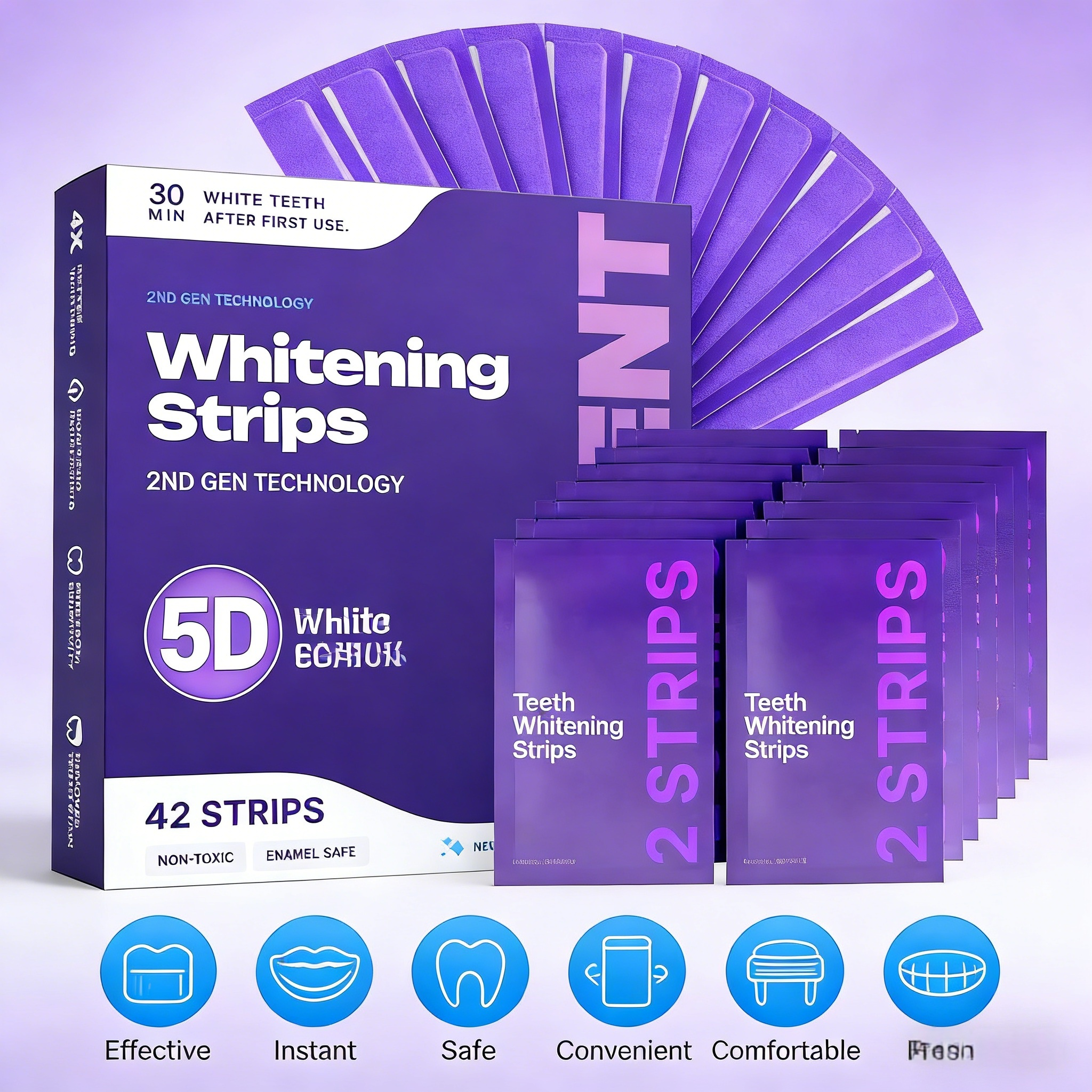 Purple Formula Teeth Whitening - Teeth Whitening Strips Crest 리뷰 및 가격