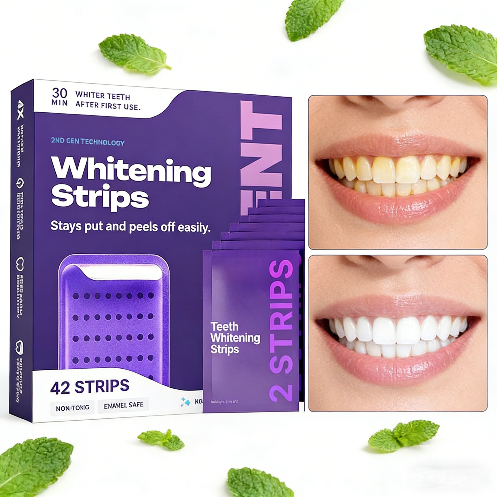 Purple Formula Teeth Whitening - Teeth Whitening Strips Crest 리뷰 및 가격