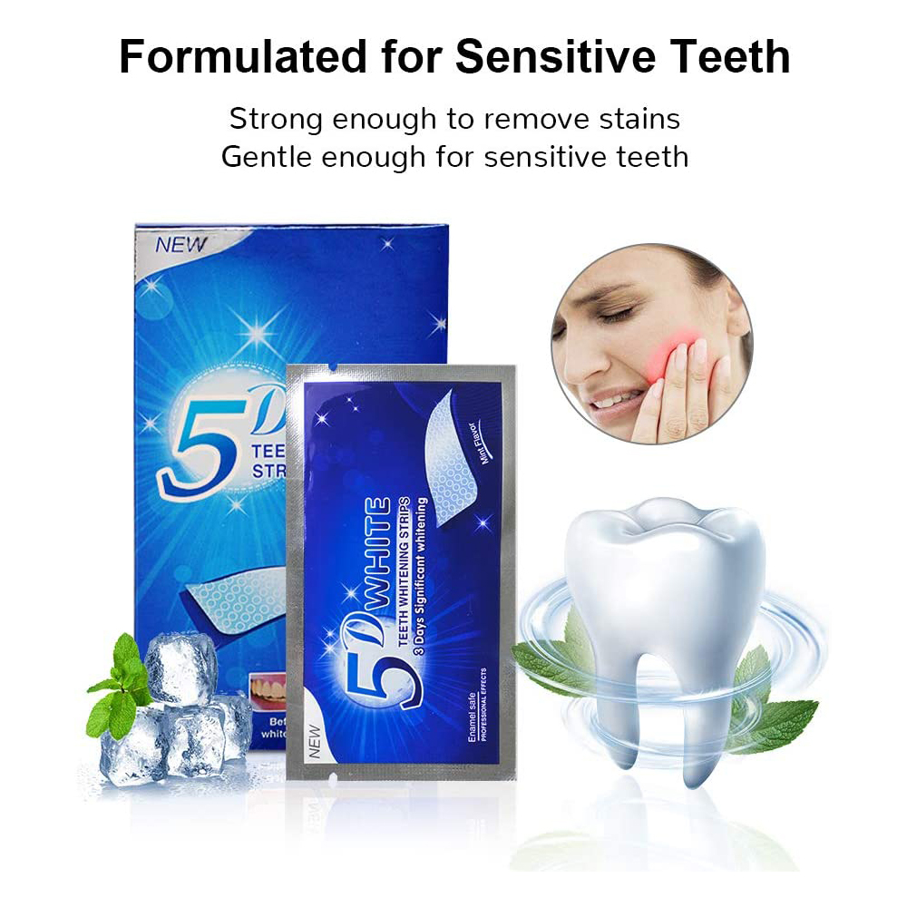 5D White Teeth Whitening Strip - Teeth Whitening Gel Refills 리뷰 및 가격