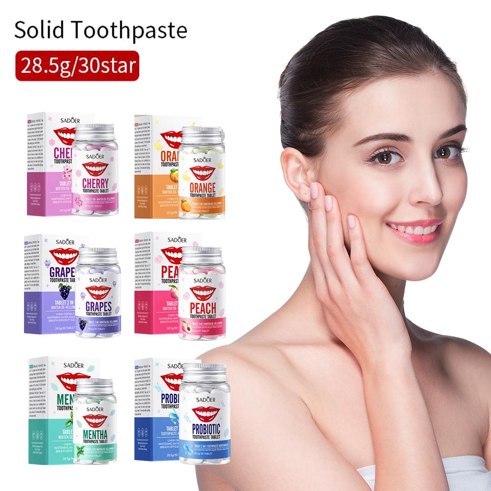 Mint Solid Toothpaste Tablets  - Teeth Whitening Street 리뷰 및 가격